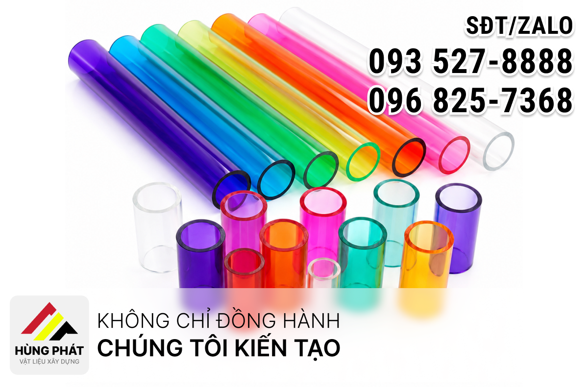 Ống Nhựa Mica Màu 2